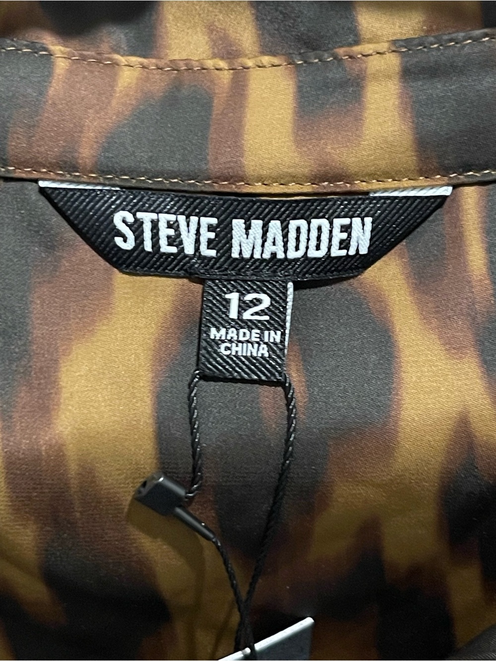 Steve Madden Toffee Brown and Black Leopard-Print Maxi Women’s Tori Dress - New! - Picture 6 of 9